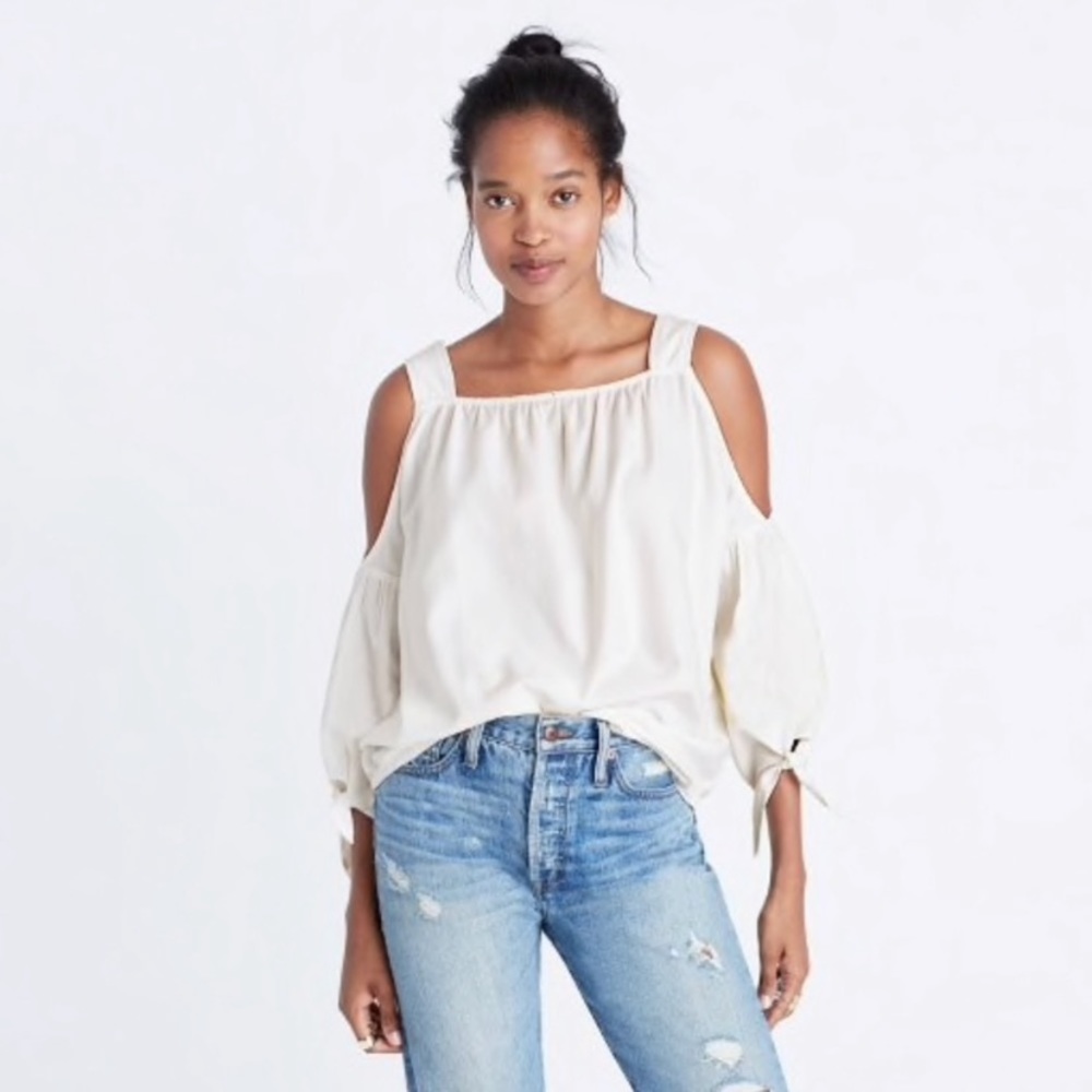 Madewell Cold Shoulder Blouse